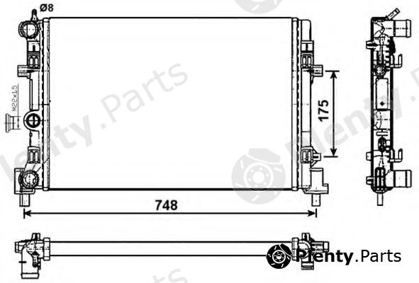 NRF part 53024 Radiator, engine cooling