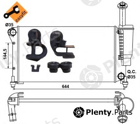 NRF part 53075 Radiator, engine cooling