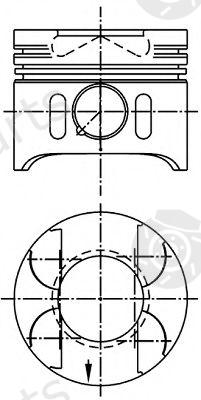  NÜRAL part 87-117907-20 (8711790720) Piston