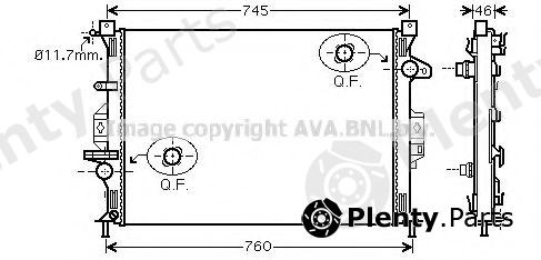  AVA QUALITY COOLING part FDA2421 Radiator, engine cooling