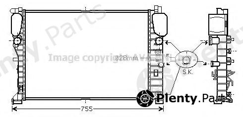  AVA QUALITY COOLING part MSA2459 Radiator, engine cooling