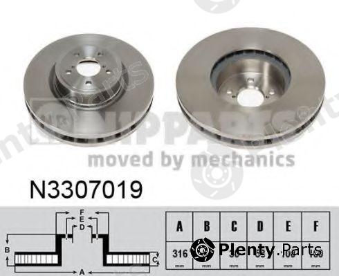  NIPPARTS part N3307019 Brake Disc