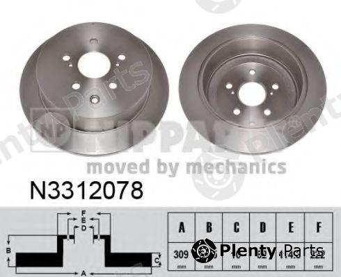  NIPPARTS part N3312078 Brake Disc