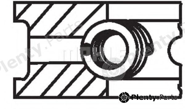  MAHLE ORIGINAL part 02101V0 Piston Ring Kit