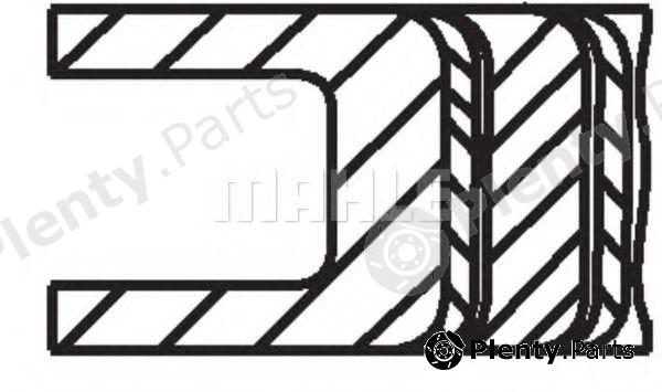  MAHLE ORIGINAL part 03186N0 Piston Ring Kit