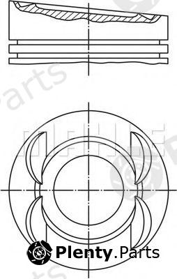  MAHLE ORIGINAL part 0280301 Piston
