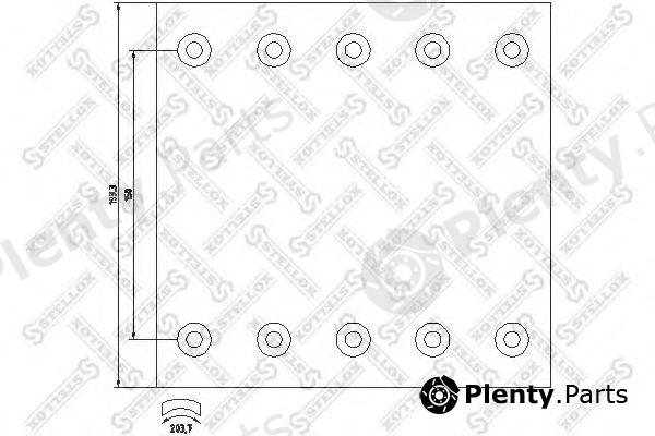  STELLOX part 85-00959-SX (8500959SX) Brake Lining Kit, drum brake