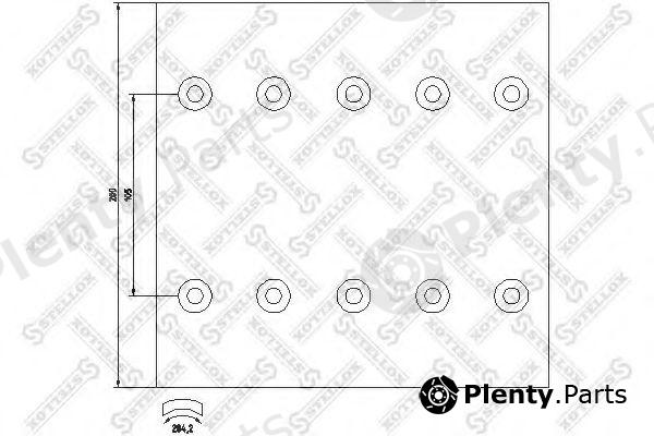  STELLOX part 85-00969-SX (8500969SX) Brake Lining Kit, drum brake