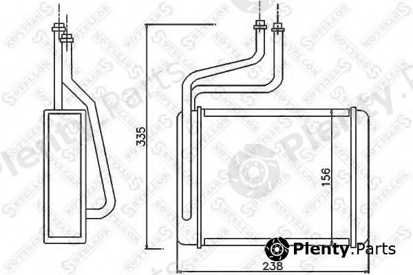  STELLOX part 10-35070-SX (1035070SX) Heat Exchanger, interior heating