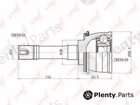  LYNXauto part CO7301 Joint Kit, drive shaft