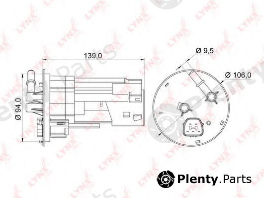  LYNXauto part LF-541M (LF541M) Fuel filter