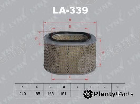  LYNXauto part LA339 Air Filter