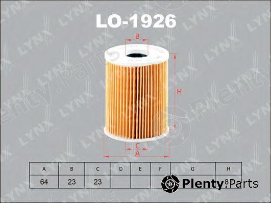  LYNXauto part LO-1926 (LO1926) Oil Filter