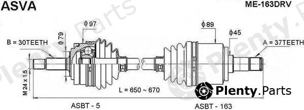  ASVA part ME163DRV Replacement part