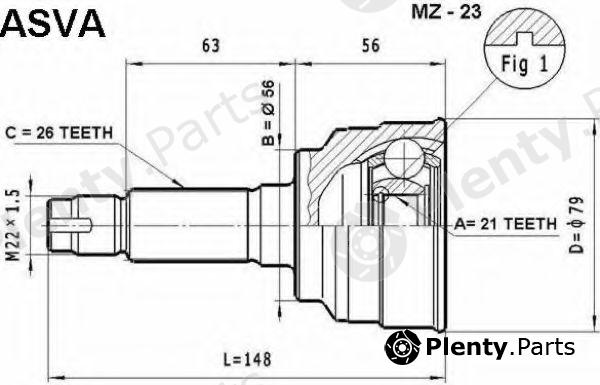  ASVA part MZ23 Replacement part