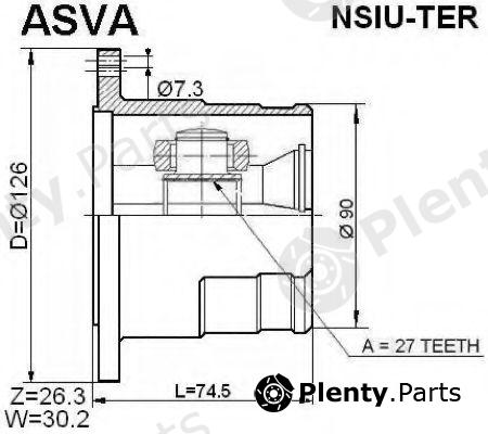  ASVA part NSIUTER Replacement part