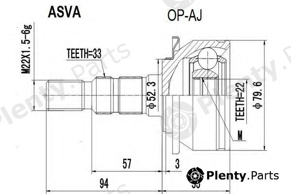  ASVA part OP-AJ (OPAJ) Replacement part