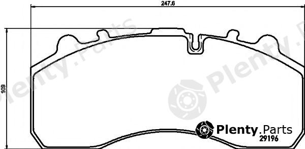  TEXTAR part 2919630014T3050 Brake Pad Set, disc brake