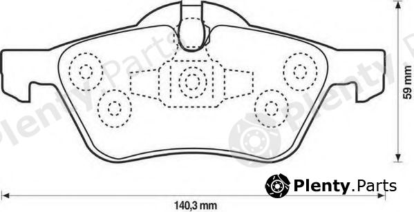  JURID part 571992J Brake Pad Set, disc brake