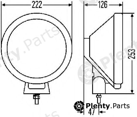  HELLA part 1F8006800-301 (1F8006800301) Spotlight