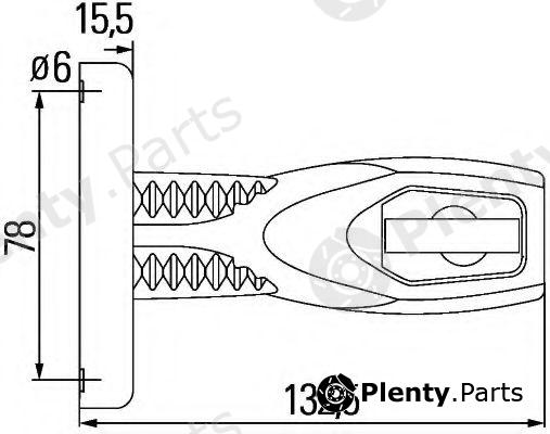  HELLA part 2XS302240-051 (2XS302240051) Marker Lamp