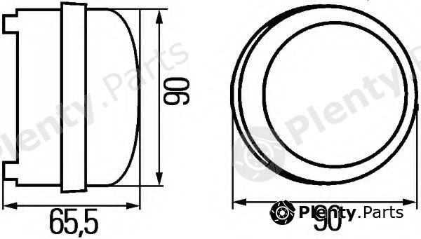  HELLA part 2PT009599-111 (2PT009599111) Daytime Running Light