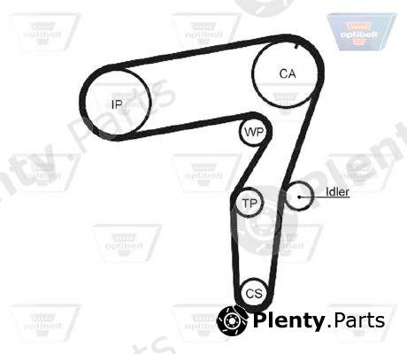 OPTIBELT part ZRK1113 Timing Belt
