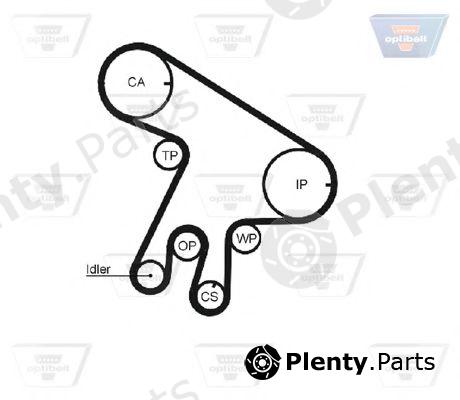  OPTIBELT part ZRK1447 Timing Belt