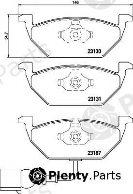  HELLA part 8DB355008-551 (8DB355008551) Brake Pad Set, disc brake