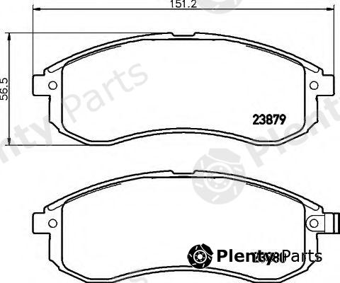  HELLA part 8DB355010-281 (8DB355010281) Brake Pad Set, disc brake