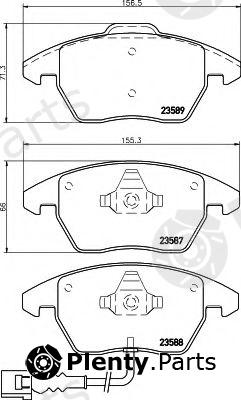  HELLA part 8DB355010-581 (8DB355010581) Brake Pad Set, disc brake