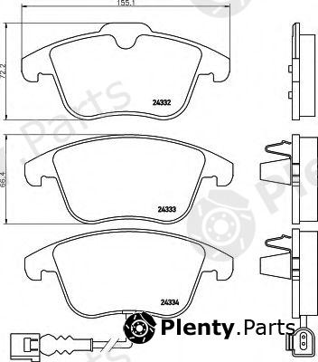  HELLA part 8DB355014-031 (8DB355014031) Brake Pad Set, disc brake