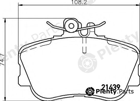  HELLA part 8DB355018-041 (8DB355018041) Brake Pad Set, disc brake