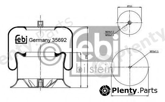  FEBI BILSTEIN part 35692 Boot, air suspension