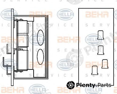  BEHR part 9ML351332-161 (9ML351332161) Resistor, interior blower