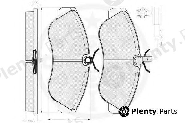  OPTIMAL part 10489 Brake Pad Set, disc brake
