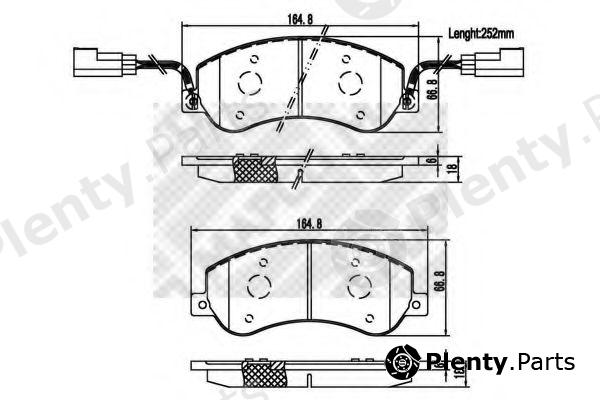  MAPCO part 6856 Brake Pad Set, disc brake