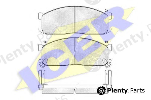  ICER part 140690 Brake Pad Set, disc brake