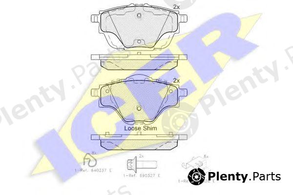  ICER part 182161 Brake Pad Set, disc brake