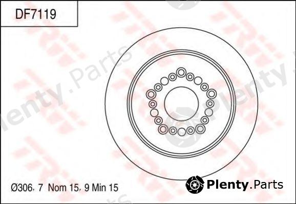  TRW part DF7119 Brake Disc