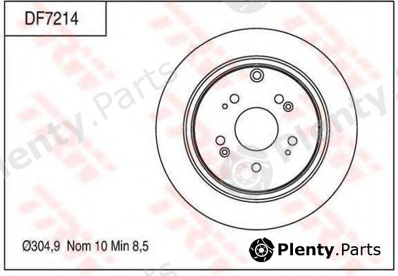  TRW part DF7214 Brake Disc