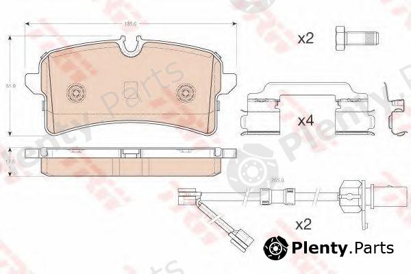  TRW part GDB1989 Brake Pad Set, disc brake
