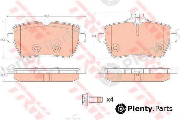  TRW part GDB2014 Brake Pad Set, disc brake