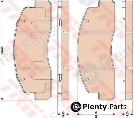  TRW part GDB3027 Brake Pad Set, disc brake