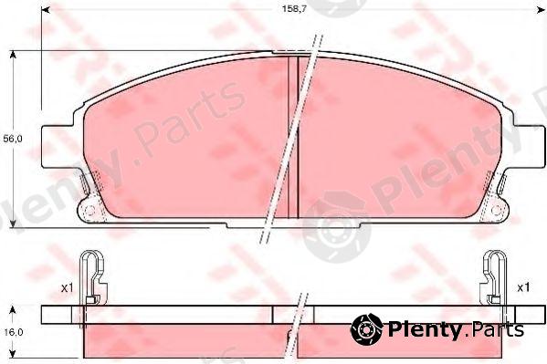  TRW part GDB3167 Brake Pad Set, disc brake