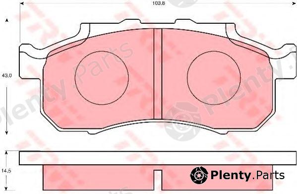  TRW part GDB7089 Brake Pad Set, disc brake