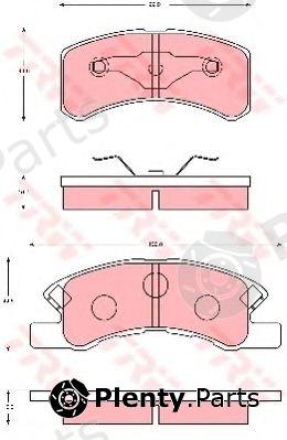  TRW part GDB7114 Brake Pad Set, disc brake