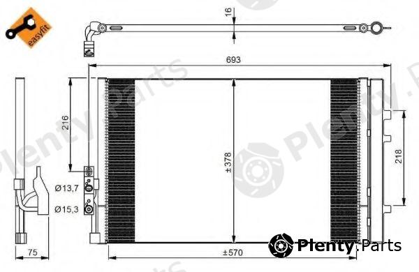  NRF part 350036 Condenser, air conditioning