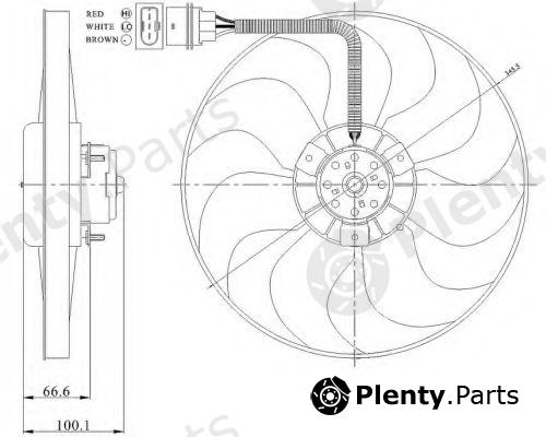  NRF part 47204 Fan, radiator