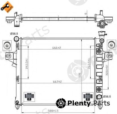  NRF part 53031 Radiator, engine cooling